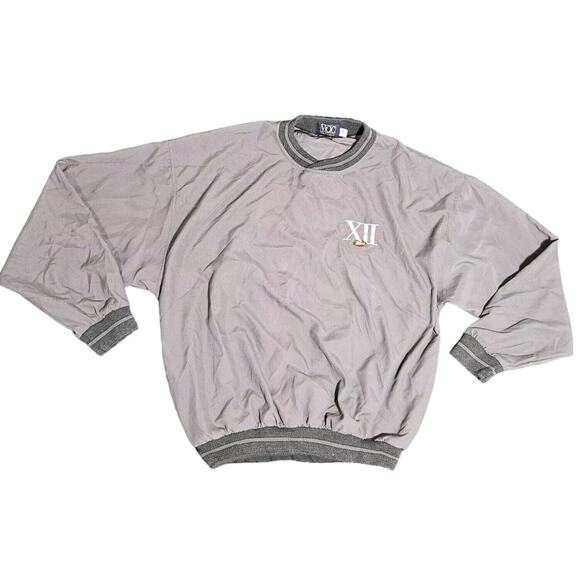 VCC Vantage Big 12 XII Conference Dr Pepper Pullover Jacket Gray Mens M USA LS - Picture 1 of 8
